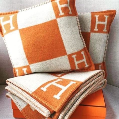 hermes pillows usa|authentic Hermes blanket.